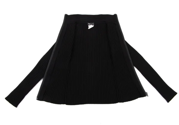 agnes b. Wool Rib Trucker Knit Top K-174326_010