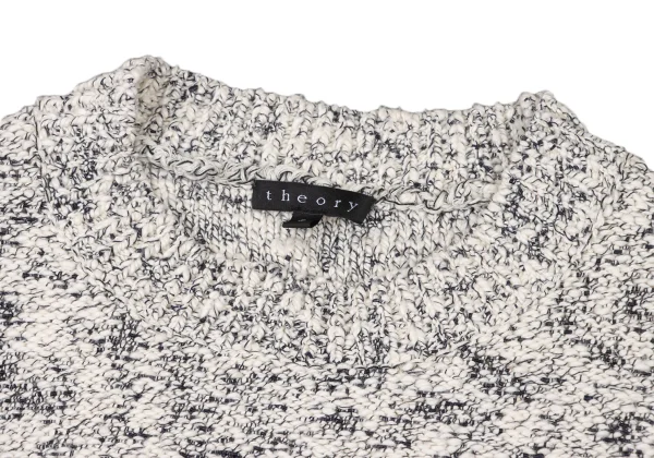 Theory Cotton Blend 3/4 Sleeve Knit Sweater K-174329_004