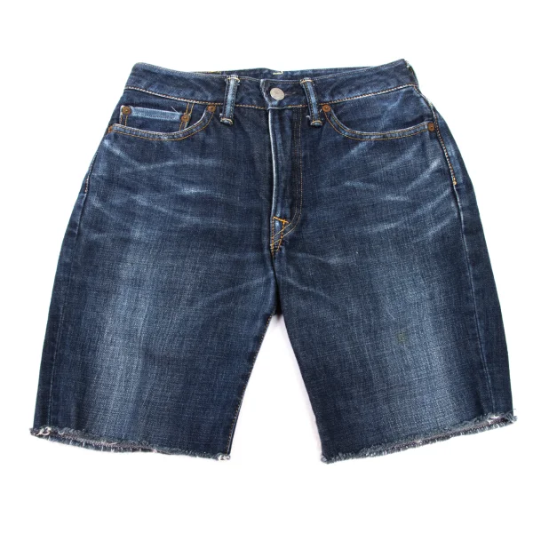 45rpm 45R Cut Off Denim Shorts  Indigo 26 K-174330_001