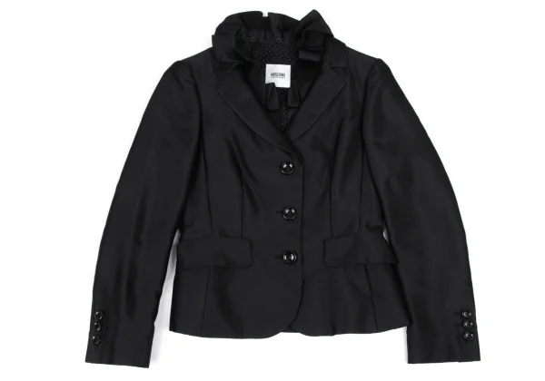 MOSCHINO Detachable Frill Dot Lining Jacket K-174332_002