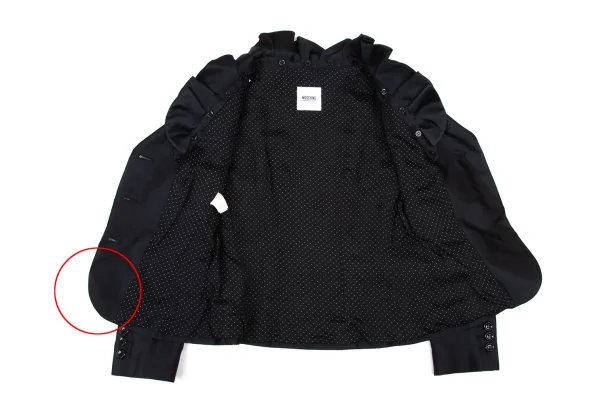 MOSCHINO Detachable Frill Dot Lining Jacket K-174332_012