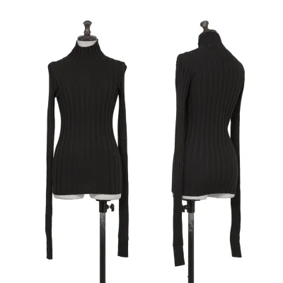 TAKESHI KOSAKA by Y's Pink Label Wool Long Sleeve Rib Knit Sweater