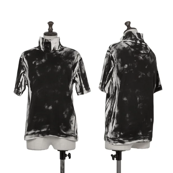 Y's Printed Turtleneck T Shirt Black,White 2 K-174335_001