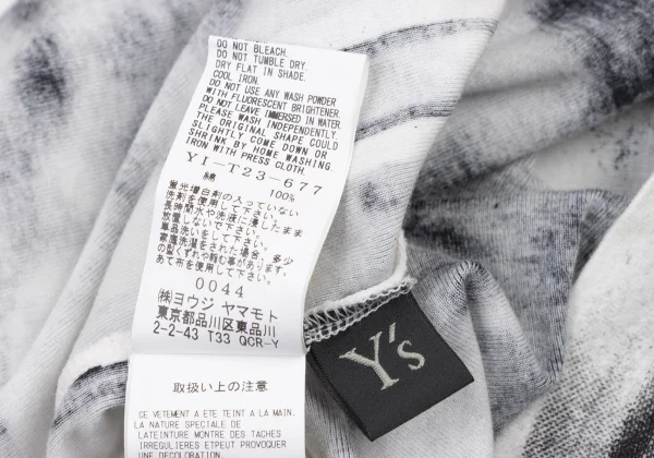 Y's Printed Turtleneck T Shirt K-174335_011