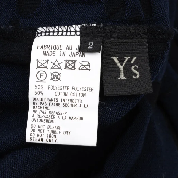 Y's Cotton Poly Dot Jacquard Knit Top K-174336_014