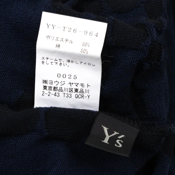 Y's Cotton Poly Dot Jacquard Knit Top K-174336_015