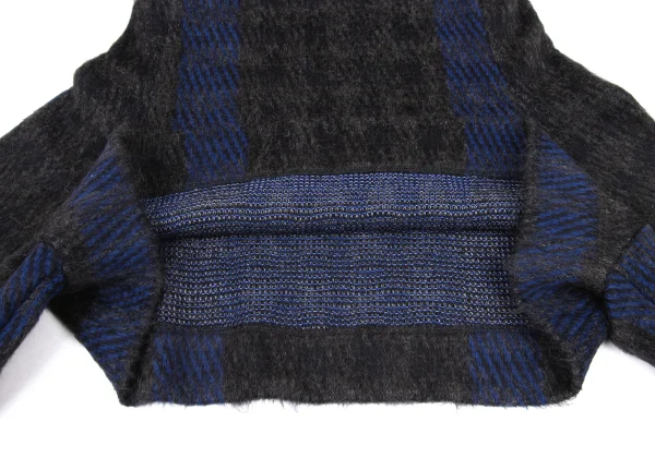 Y's Brushed Jacquard Short Knit Sweater K-174337_008