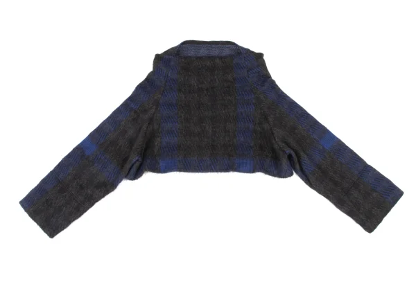 Y's Brushed Jacquard Short Knit Sweater K-174337_009