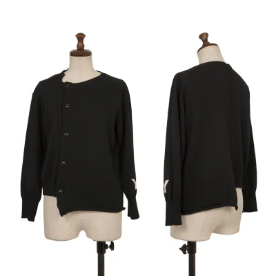 Y's Cotton Acrylic Asymmetrical Cardigan
