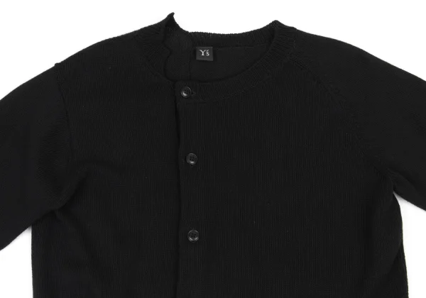 Y's Cotton Acrylic Asymmetrical Cardigan K-174339_003