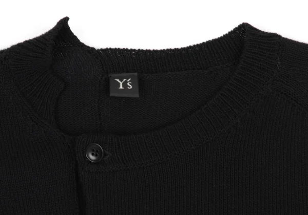 Y's Cotton Acrylic Asymmetrical Cardigan K-174339_004