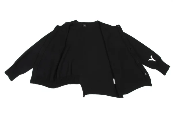 Y's Cotton Acrylic Asymmetrical Cardigan K-174339_013