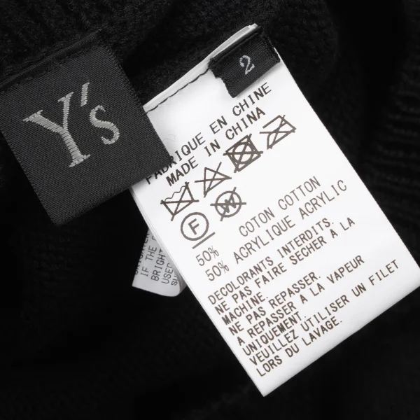 Y's Cotton Acrylic Asymmetrical Cardigan K-174339_017