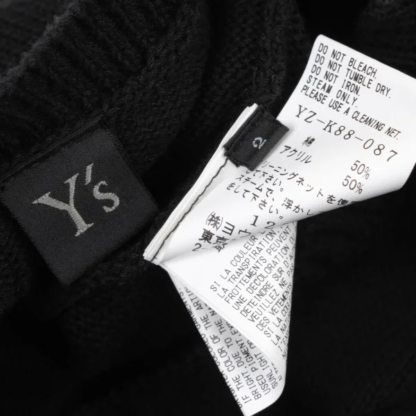 Y's Cotton Acrylic Asymmetrical Cardigan K-174339_018