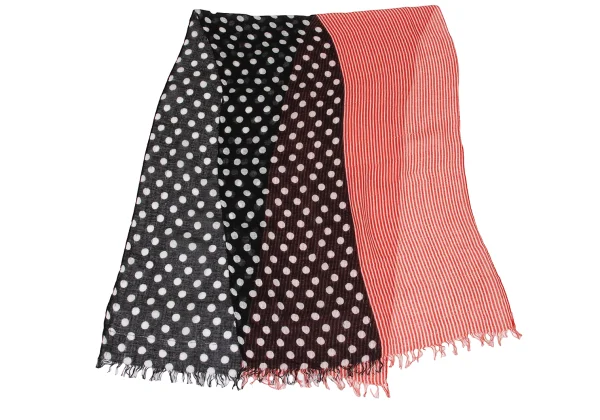 Unbranded Stripe Dot Panel Stole K-174346_002