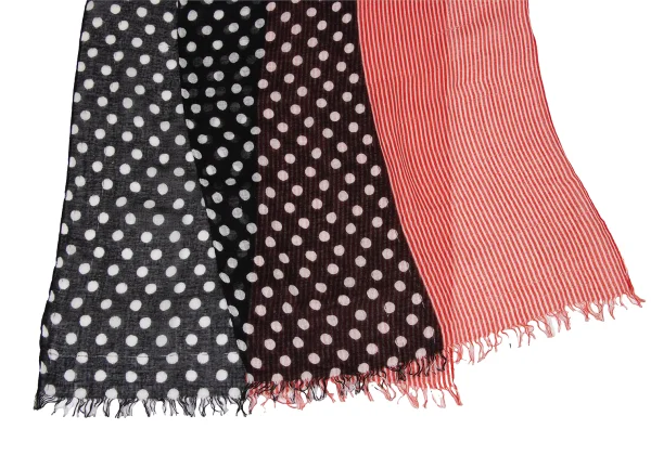 Unbranded Stripe Dot Panel Stole K-174346_004