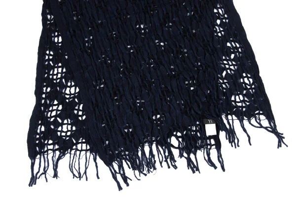 Y's Wool Knit Fringe Stole K-174349_003