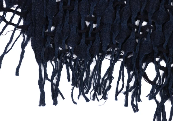 Y's Wool Knit Fringe Stole K-174349_004