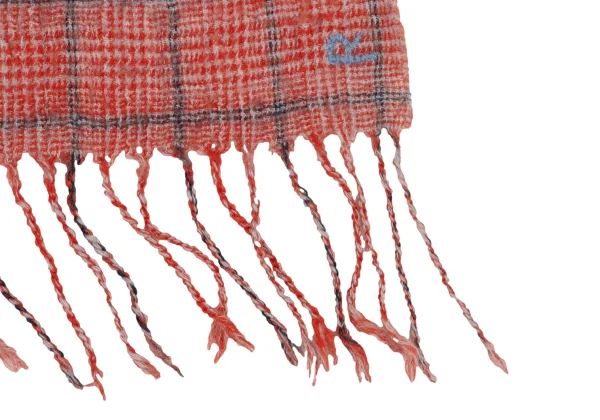 45rpm 45R Checked Fringe Scarf K-174350_004