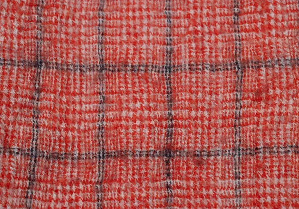 45rpm 45R Checked Fringe Scarf K-174350_006