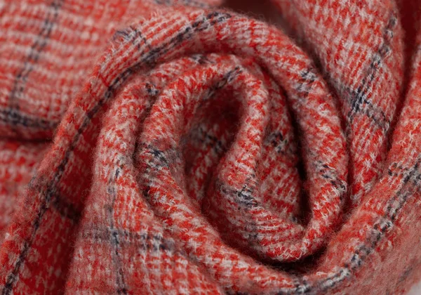 45rpm 45R Checked Fringe Scarf K-174350_007
