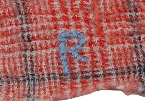 45rpm 45R Checked Fringe Scarf K-174350_008