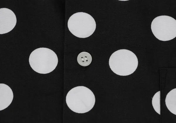 BLACK COMME des GARCONS Front Dot Print Switching Shirt K-174354_005