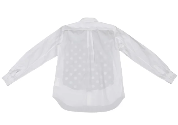 BLACK COMME des GARCONS Front Dot Print Switching Shirt K-174354_011
