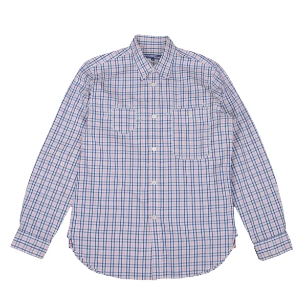 JUNYA WATANABE MAN COMME des GARCONS Pocket Detail Checkered Shirt  White,Blue,Pink SS K-174355_001