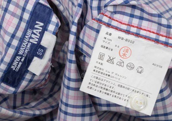 JUNYA WATANABE MAN COMME des GARCONS Pocket Detail Checkered Shirt  K-174355_020
