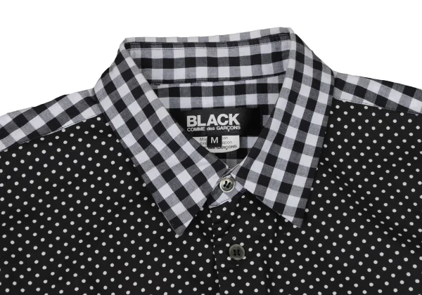 BLACK COMME des GARCONS Crazy Pattern Long Sleeve Shirt K-174356_004