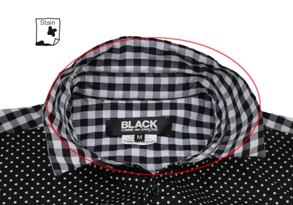 BLACK COMME des GARCONS Crazy Pattern Long Sleeve Shirt K-174356_005