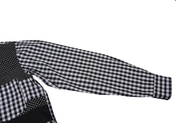 BLACK COMME des GARCONS Crazy Pattern Long Sleeve Shirt K-174356_008