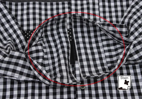 BLACK COMME des GARCONS Crazy Pattern Long Sleeve Shirt K-174356_011