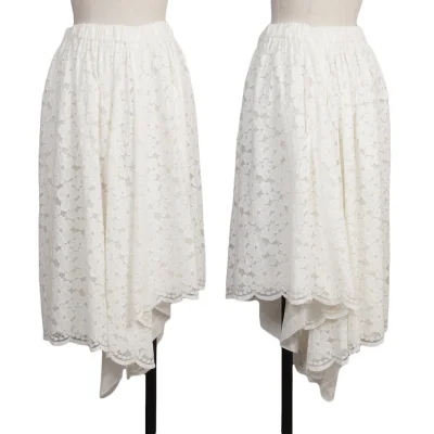 COMME des GARCONS Cotton-Nylon Floral Lace 2Way Pants Skirt