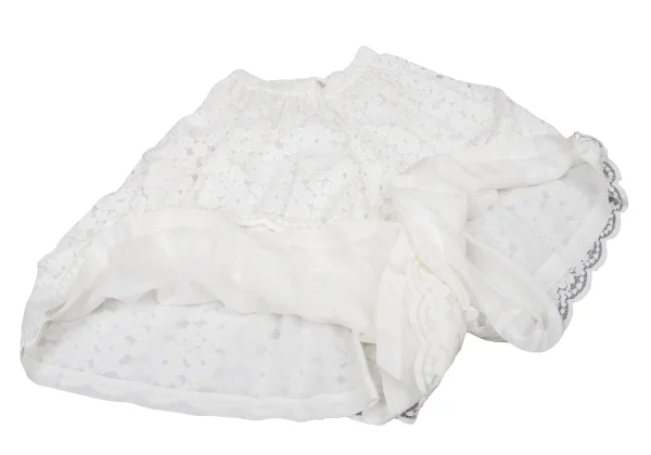 COMME des GARCONS Cotton-Nylon Floral Lace 2Way Pants Skirt K-174357_010