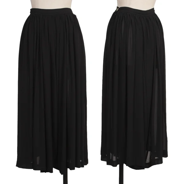 COMME des GARCONS Poly Sheer 2Way Pants Skirt Black S K-174358_001
