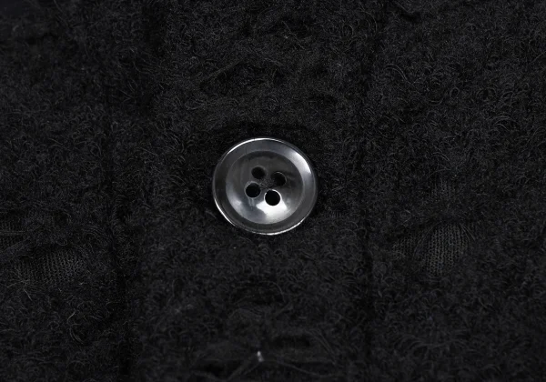 Yohji Yamamoto POUR HOMME Distressed Reversible Knit Cardigan K-174360_004
