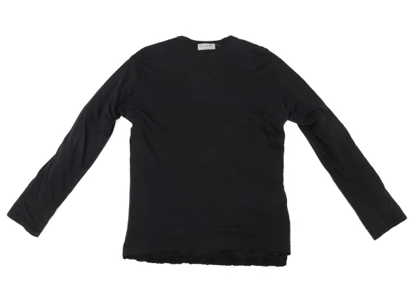 Yohji Yamamoto POUR HOMME Distressed Reversible Knit Cardigan K-174360_012