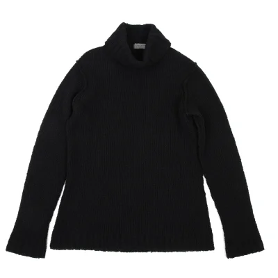 Yohji Yamamoto POUR HOMME Low Gauge Wool Turtleneck Knit Sweater