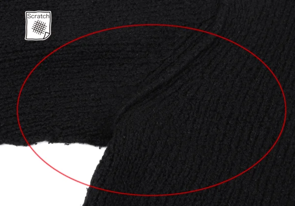 Yohji Yamamoto POUR HOMME Low Gauge Wool Turtleneck Knit Sweater K-174361_003