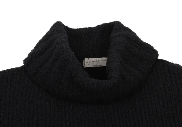 Yohji Yamamoto POUR HOMME Low Gauge Wool Turtleneck Knit Sweater K-174361_005