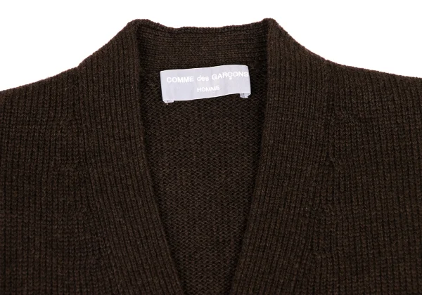 COMME des GARCONS HOMME Chunky Knit Wool Cardigan K-174365_003