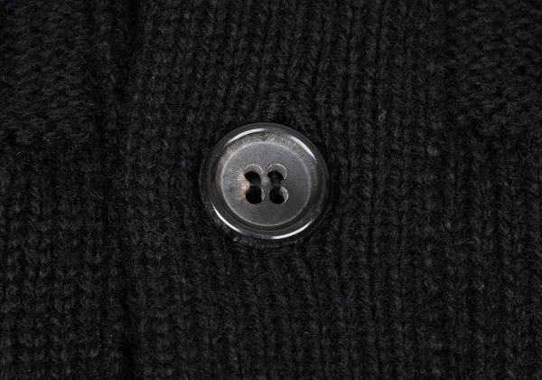 COMME des GARCONS HOMME Square Panel Detailing Wool Knit Cardigan K-174366_004