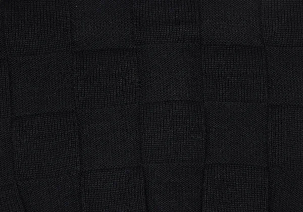 COMME des GARCONS HOMME Square Panel Detailing Wool Knit Cardigan K-174366_010