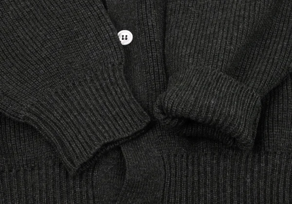 COMME des GARCONS HOMME Wool Blend Fabric Knit Cardigan K-174367_006