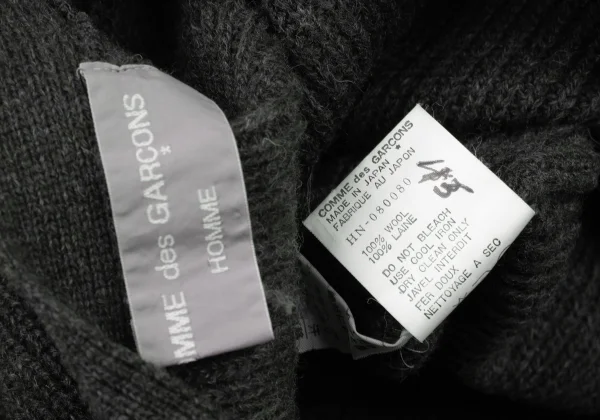 COMME des GARCONS HOMME Wool Blend Fabric Knit Cardigan K-174367_011