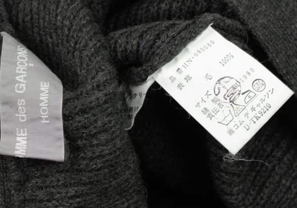 COMME des GARCONS HOMME Wool Blend Fabric Knit Cardigan K-174367_012