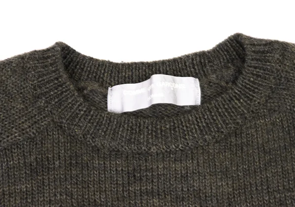 COMME des GARCONS HOMME Wool Colorful Striped Switching Knit Sweater K-174370_003