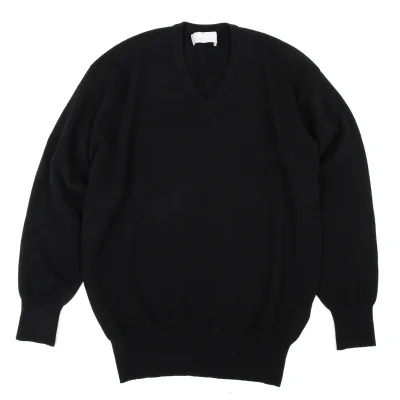 COMME des GARCONS HOMME Wool Blend V-neck Knit Sweater